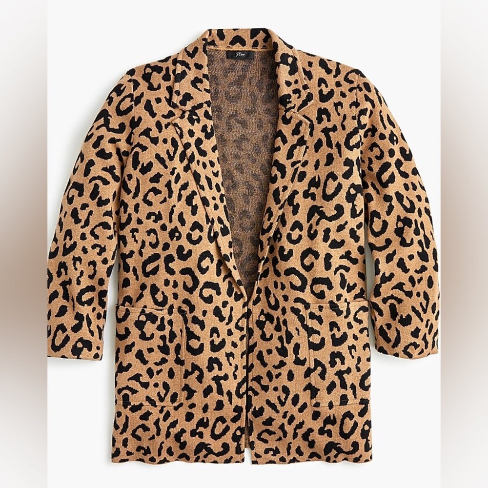 J. Crew Sophie Open-Front Sweater Blazer, Small